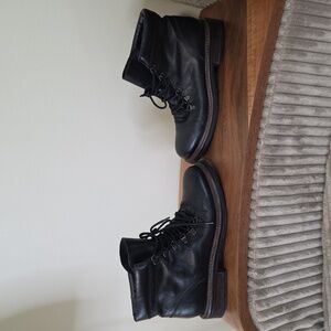 Men's Black Leather Boots